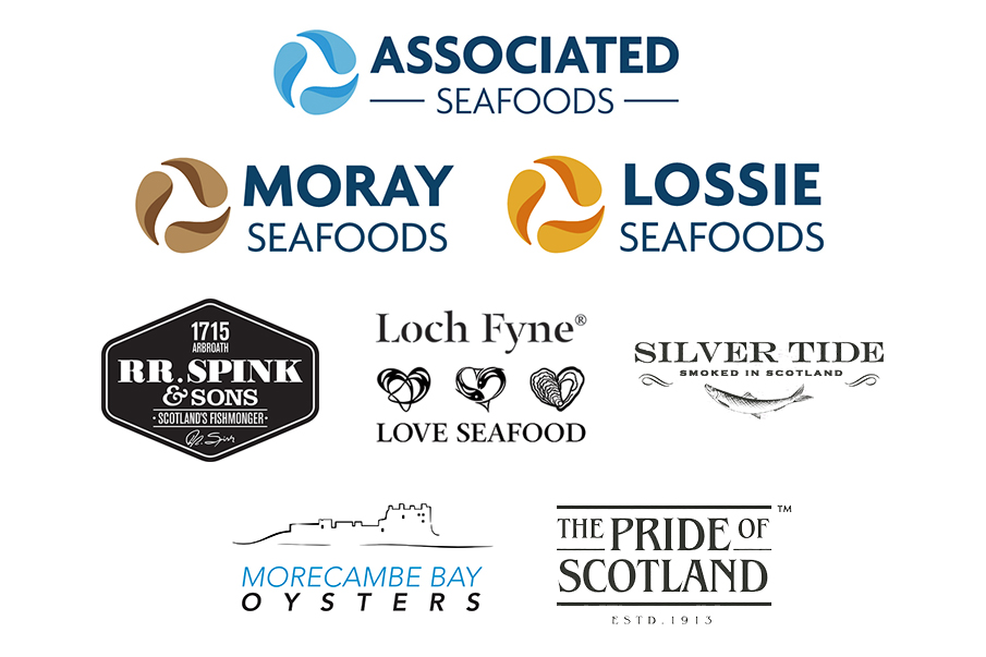 Associated Seafood brand logos